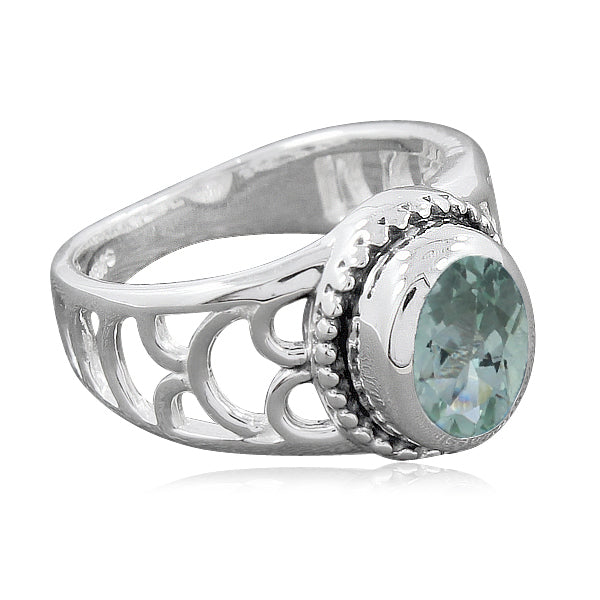 Green Amethyst Ring