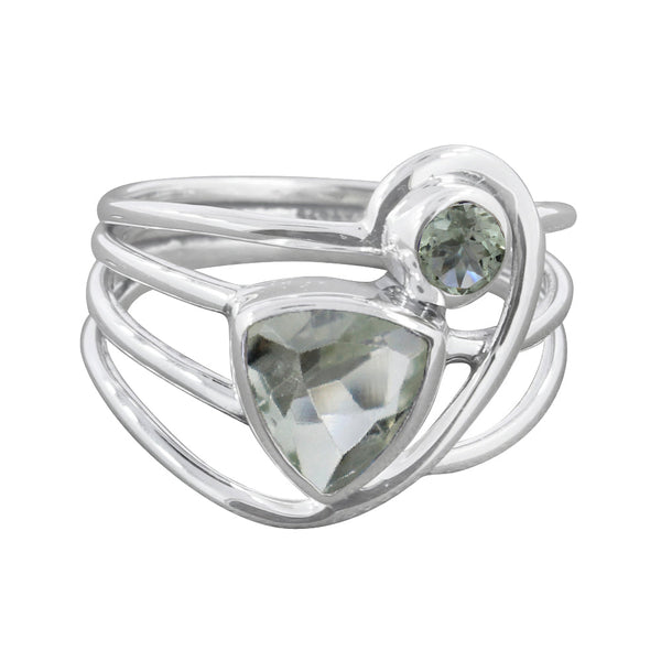 GREEN AMETHYST RING