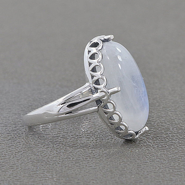 RAINBOW MOONSTONE RING