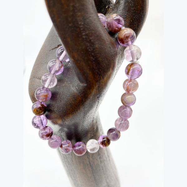 Purple Phantom Stretch  Bracelet 8mm